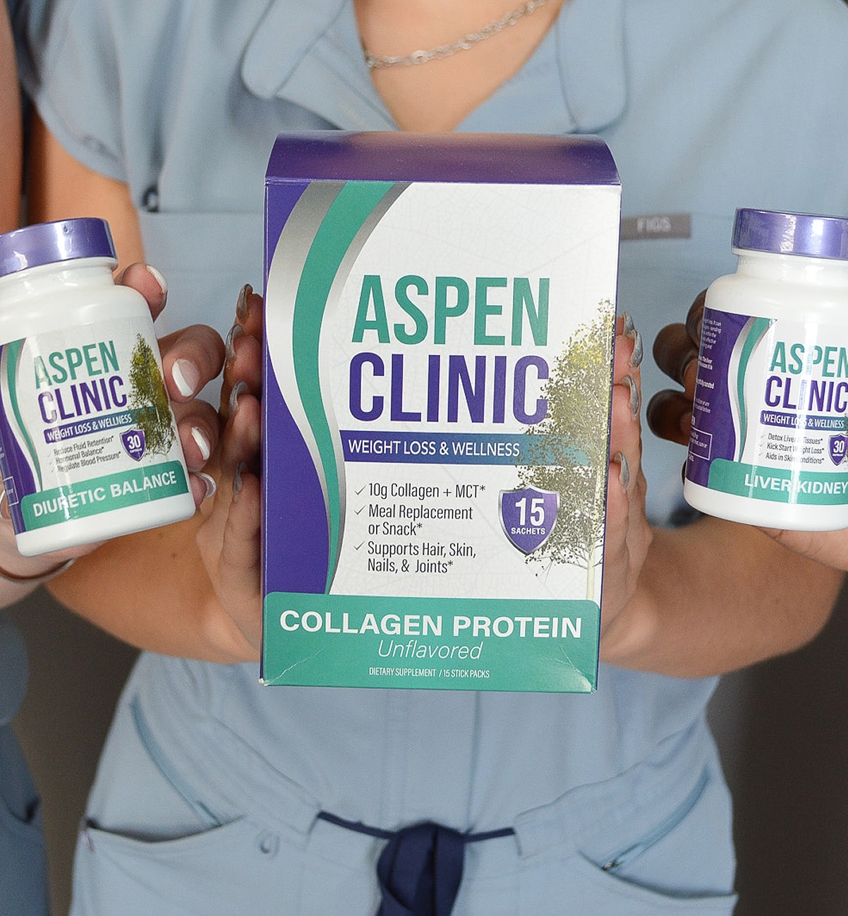 Aspen Clinic weight loss and wellness products.