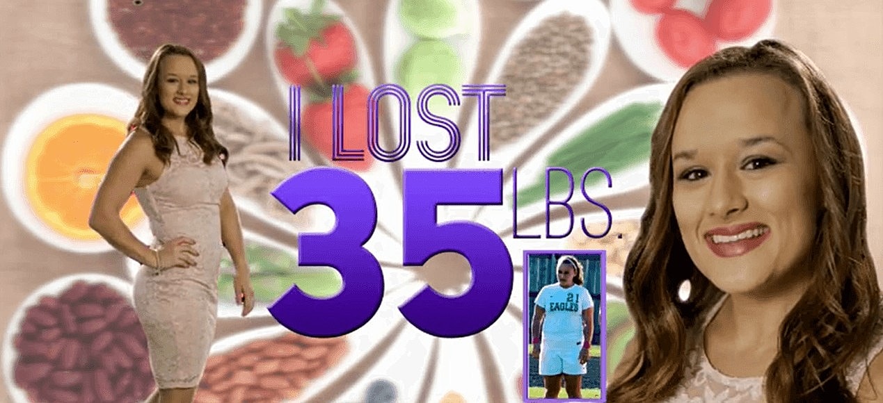 35lb Weight Loss Before and After Woman
