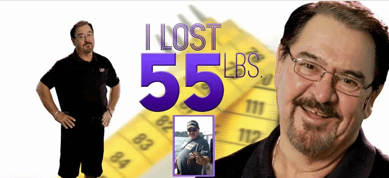 55lb Weight Loss Before and After Man