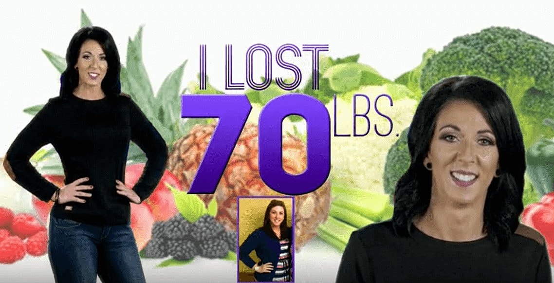 70lb Weight Loss Before and After Woman