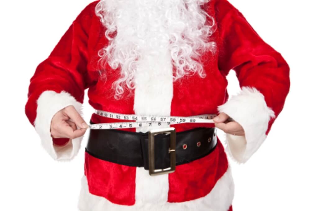 Santa Claus Measuring Fat Belly