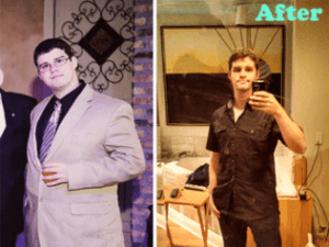 Weight Loss Before and After Picture Man