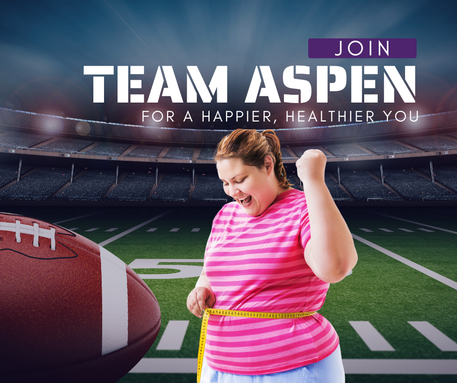 Join Team ASpen for a Happier Healthier You Football Themed