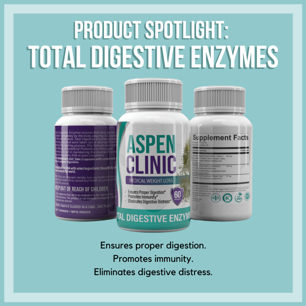 Multiple angles of Total Digestive Enzymes container