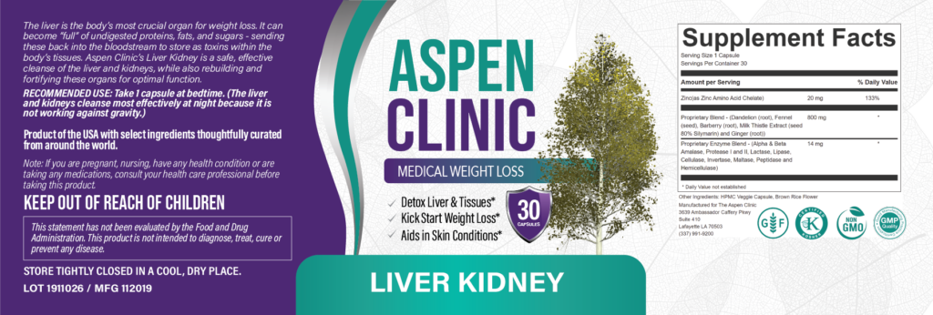 Liver kidney detox supplement